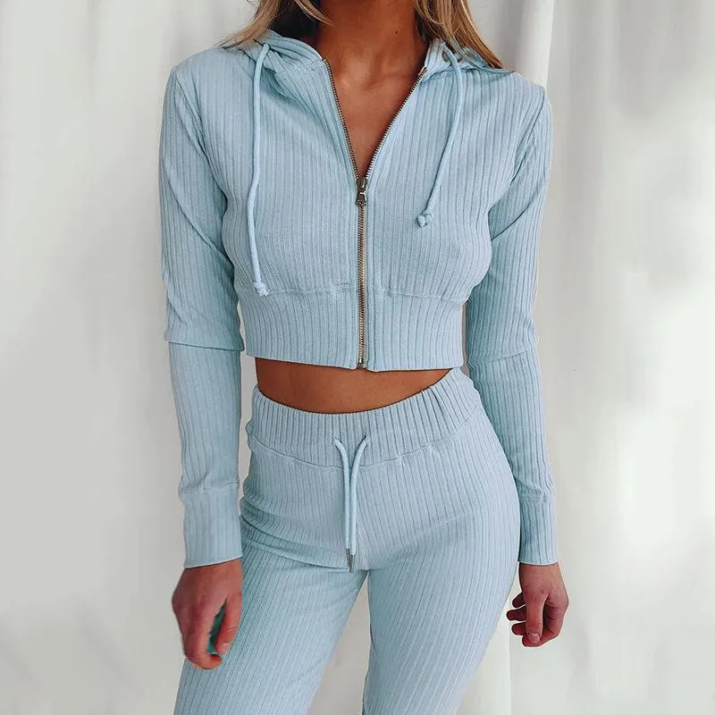 2pc Lounge Outfit with Crop Sweater