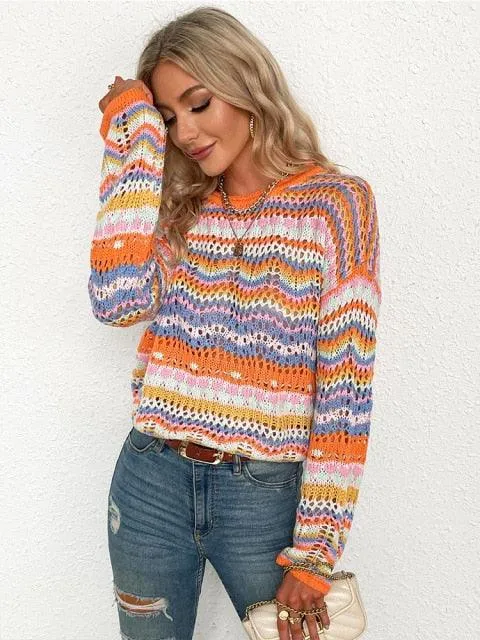 Advbridge aspen outfit winter Wonderland Knitted Sweatshirt