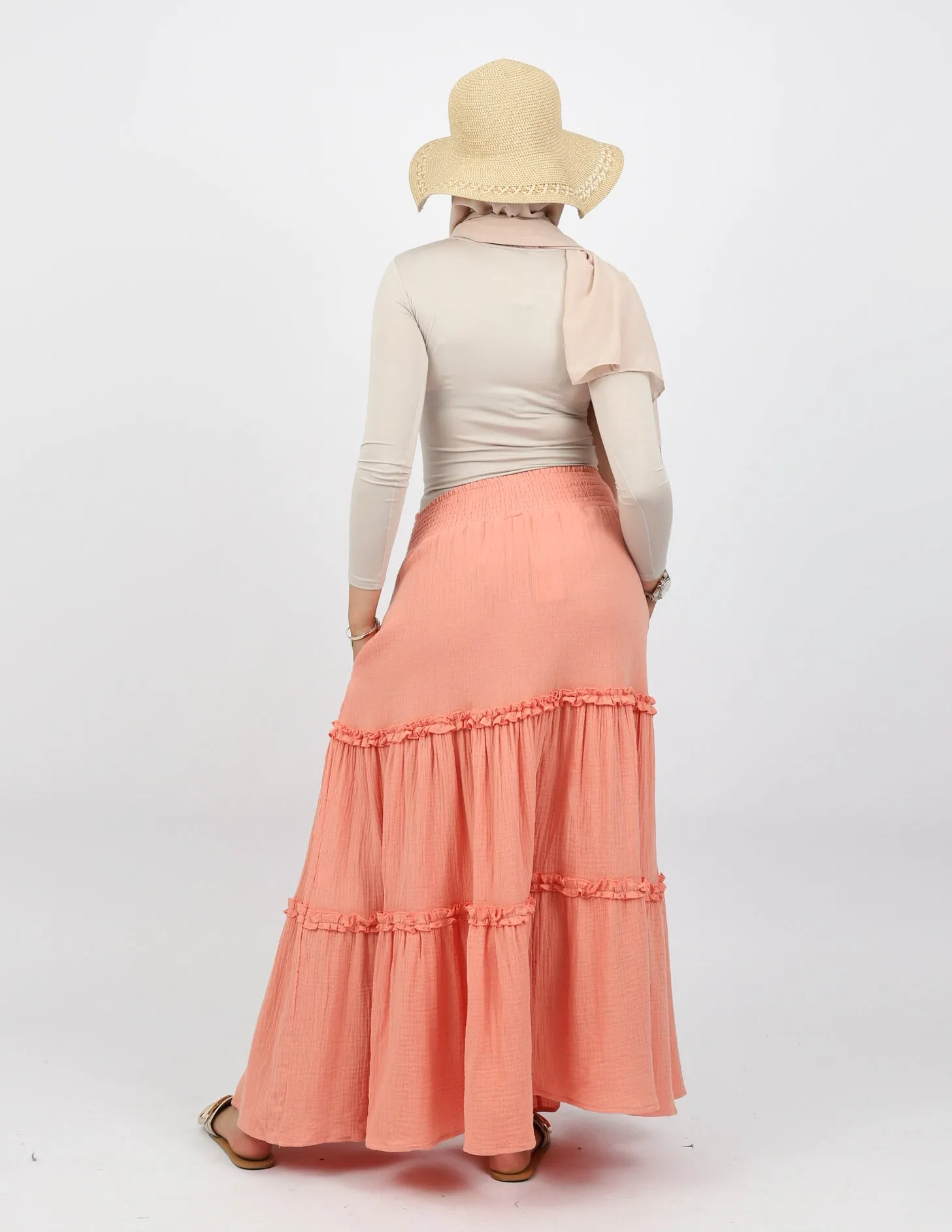 Asmara Cotton Tiered Skirt