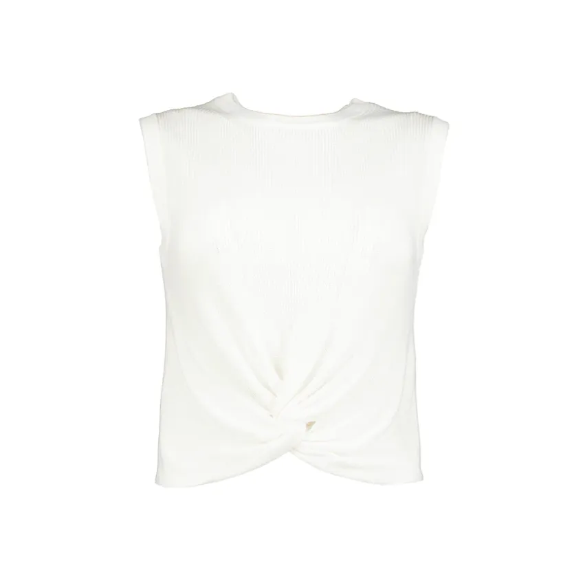 B&Y Twist Front Tank-Ivory