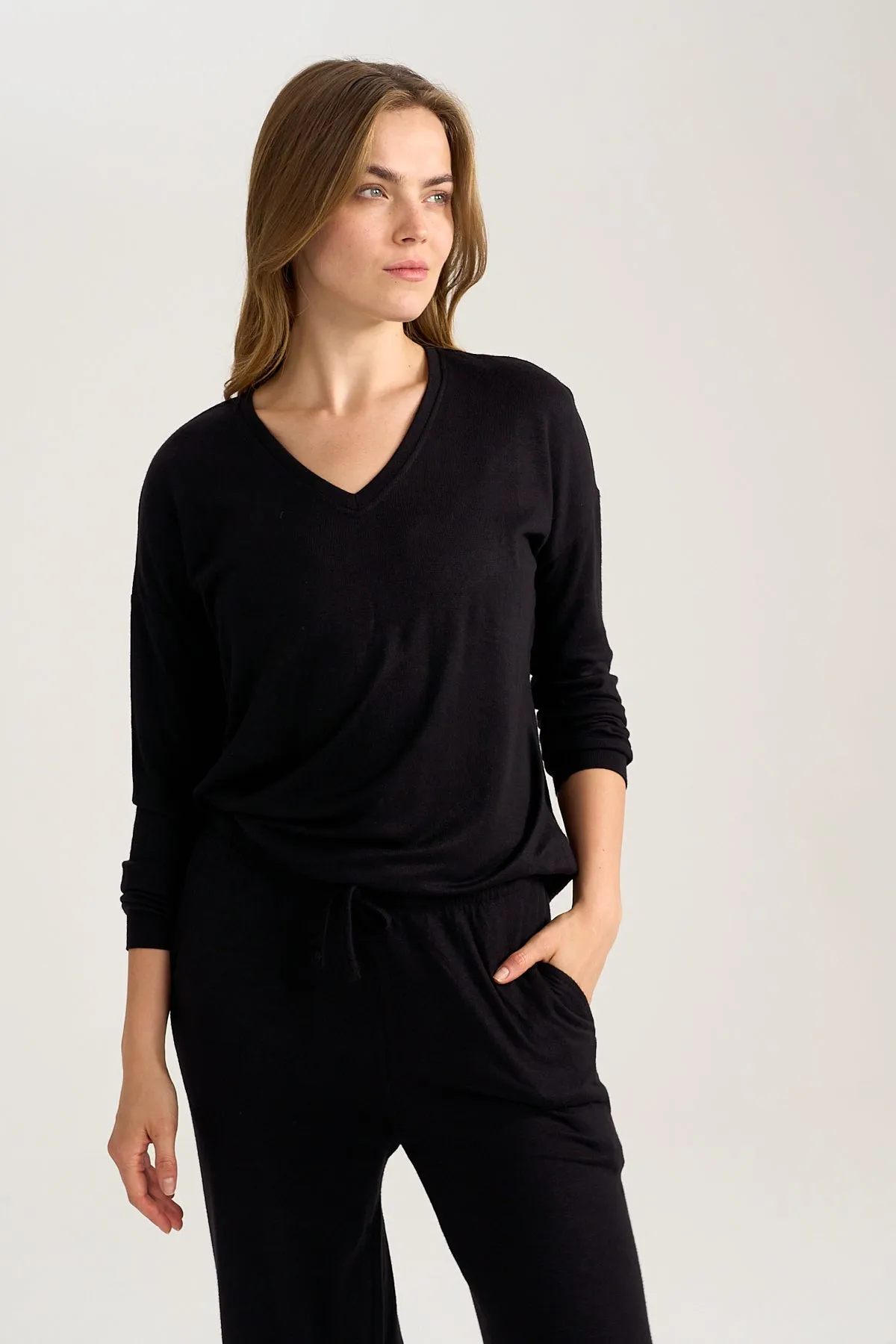 Black Knit Shirt