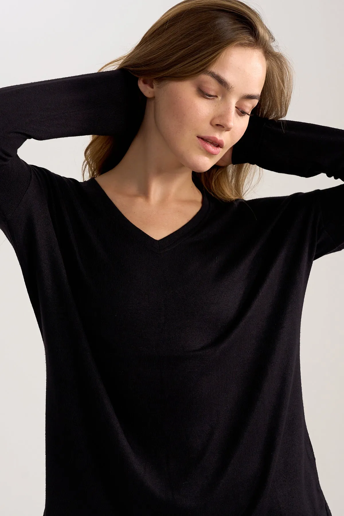 Black Knit Shirt