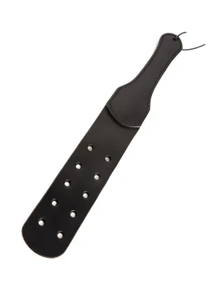 Black XL Leather Paddle with Holes