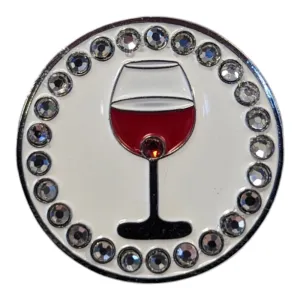 Bling Wine Glass | Magnetic Hat Pin