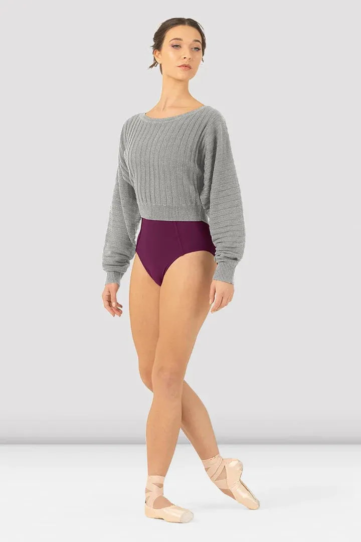 Bloch Z1179 Ladies' Knit Crop Sweater