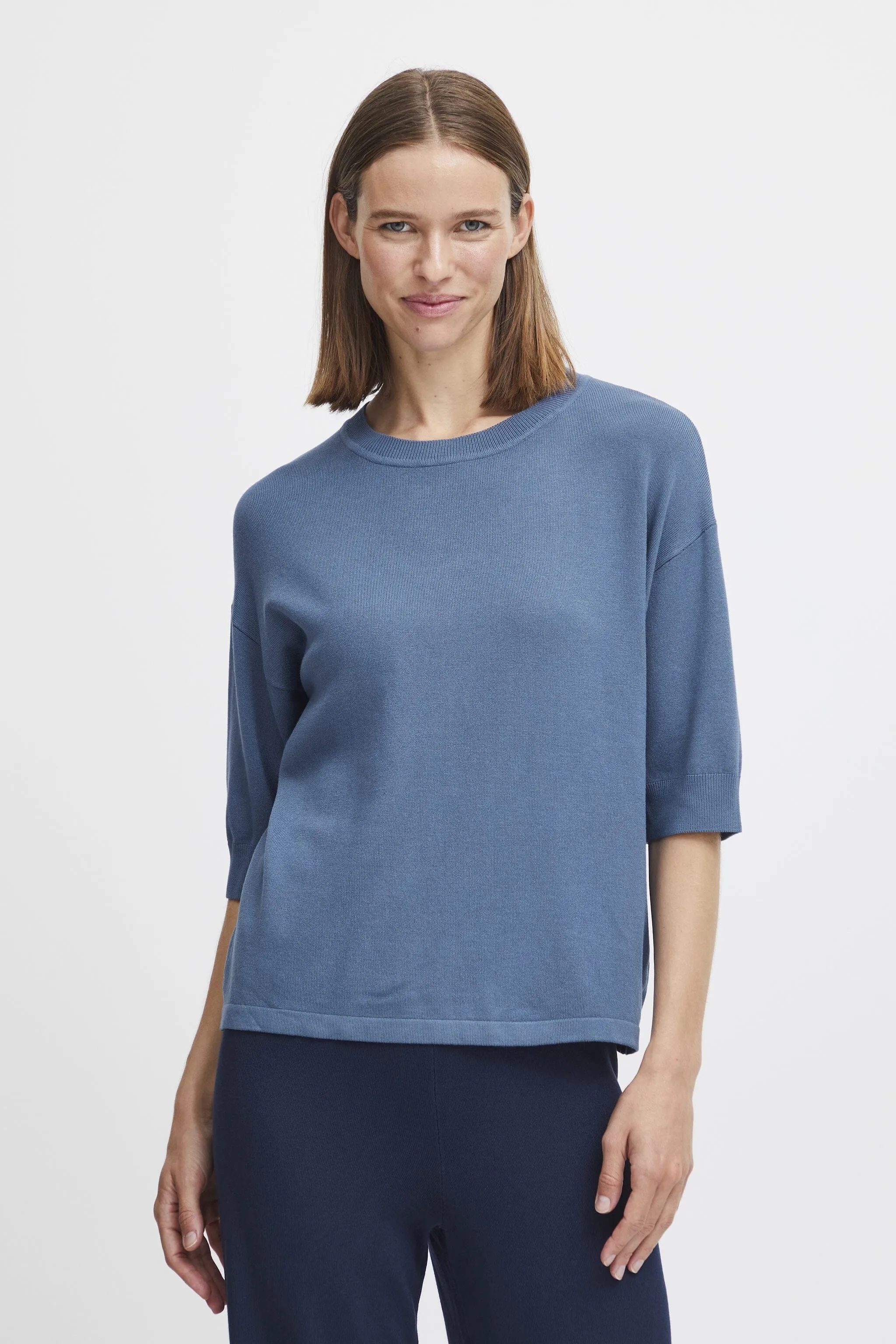 BLUE HORIZON KNIT TOP