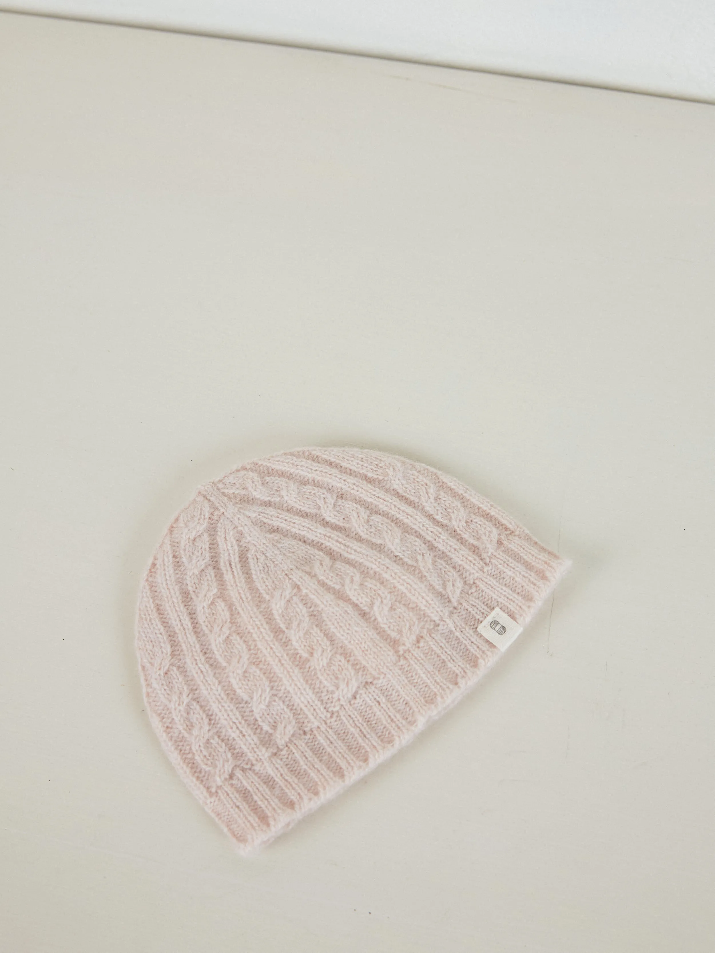 Cable Knit Hat & Cardigan Set | Blush Pink 6-12 Months