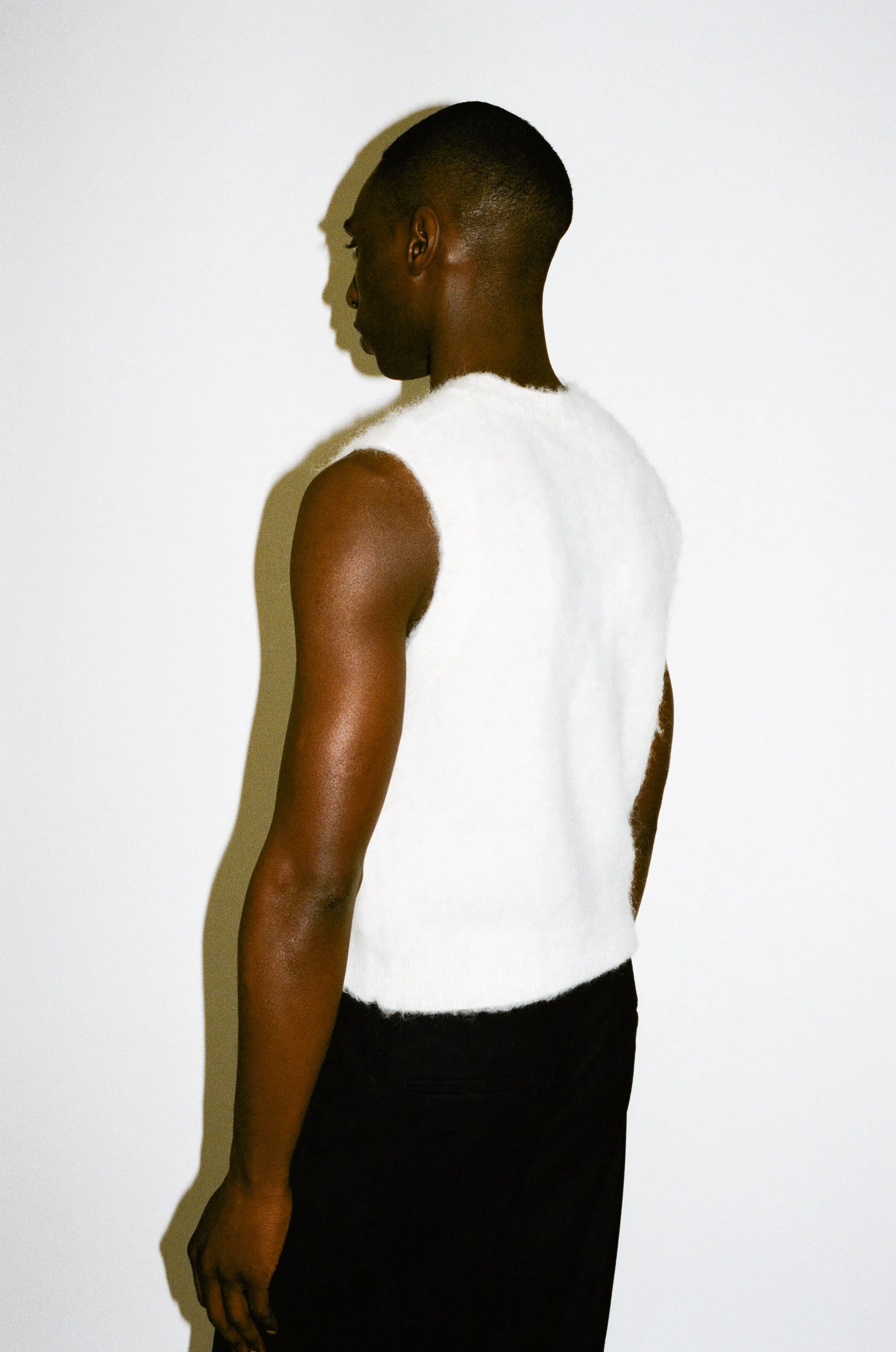 Canal Alpaca Knit Sweater Vest  |  Ivory