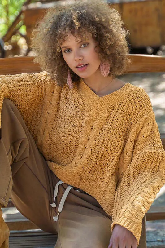 Casual Loose Fit Knit Sweater