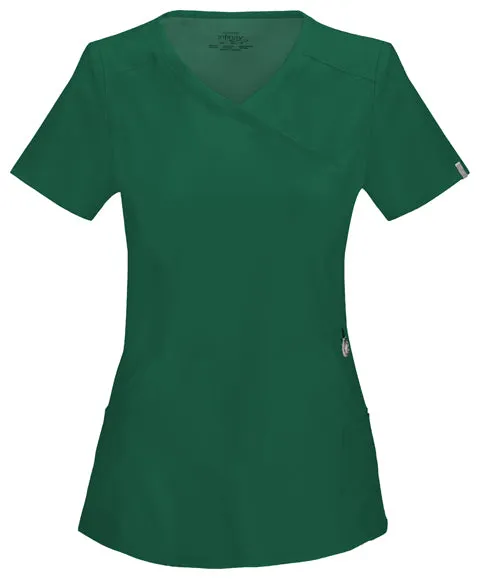 Cherokee Infinity Women's Mock Wrap Scrub Top 2625A