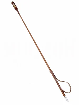 Classic Brown Leather Riding Crop