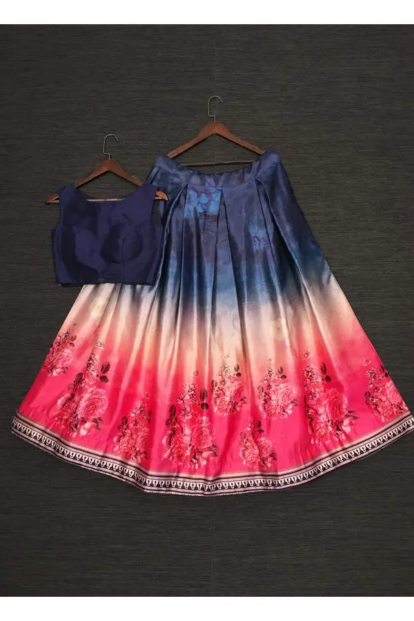 Crop top lehenga with dupatta images