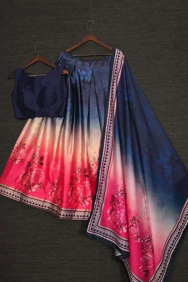 Crop top lehenga with dupatta images