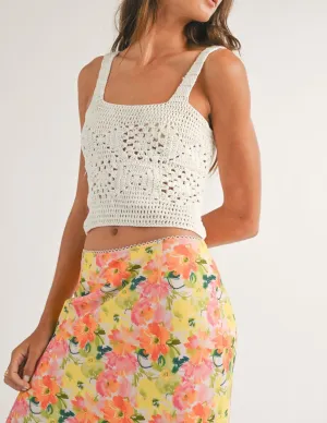 DOILY CROCHET KNIT TANK