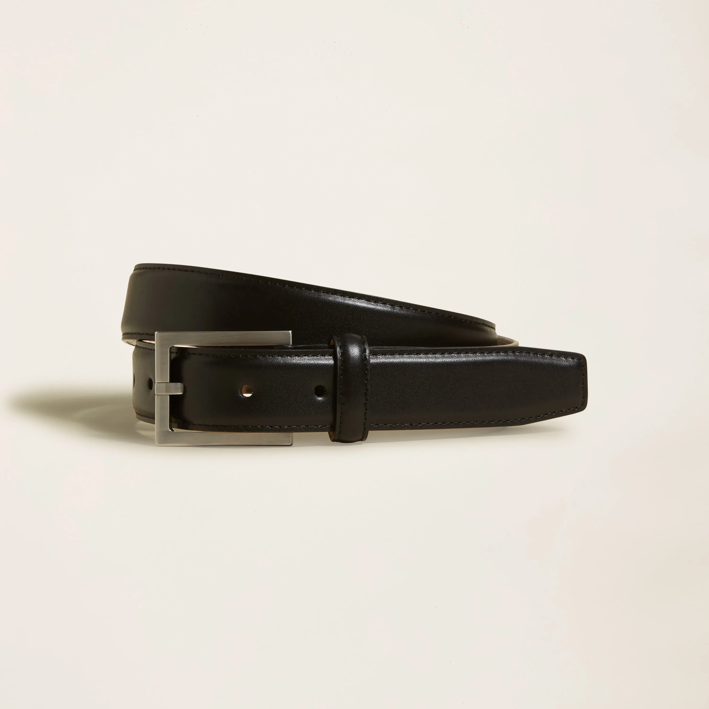 Enzo Italian Square Buckle Napa Leather Belt