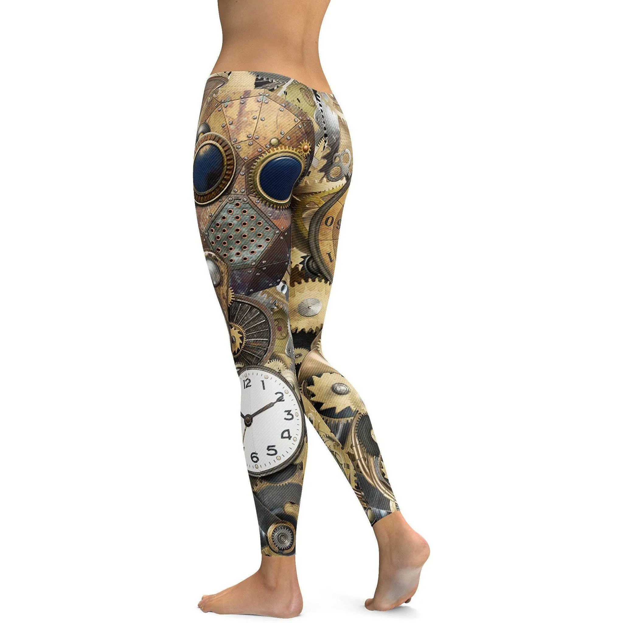 Golden Steampunk Leggings