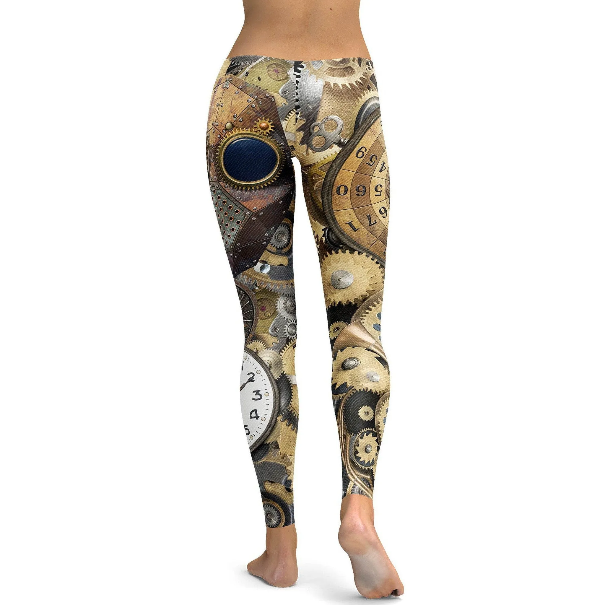 Golden Steampunk Leggings