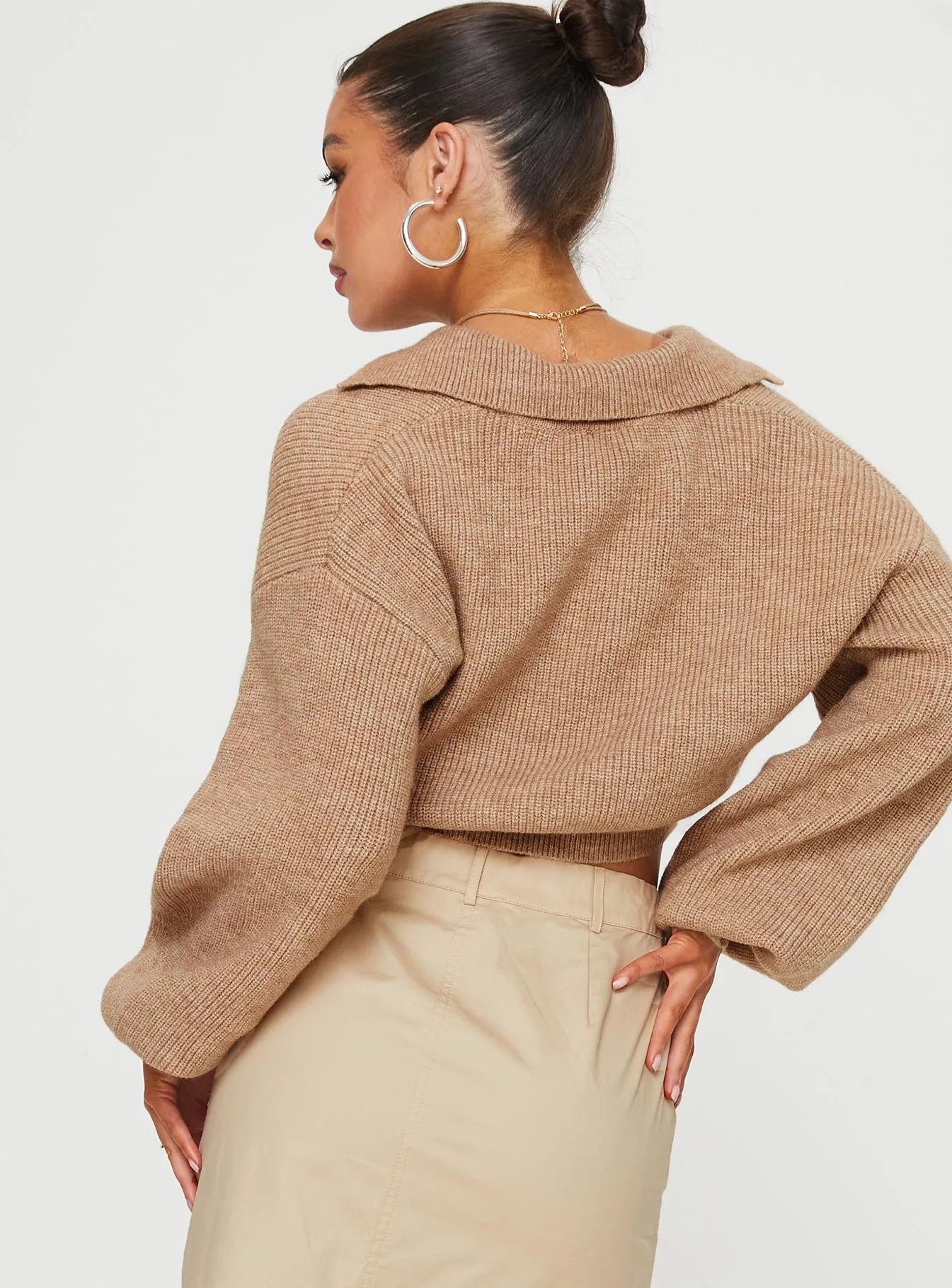 Hartlen Collared Sweater Beige