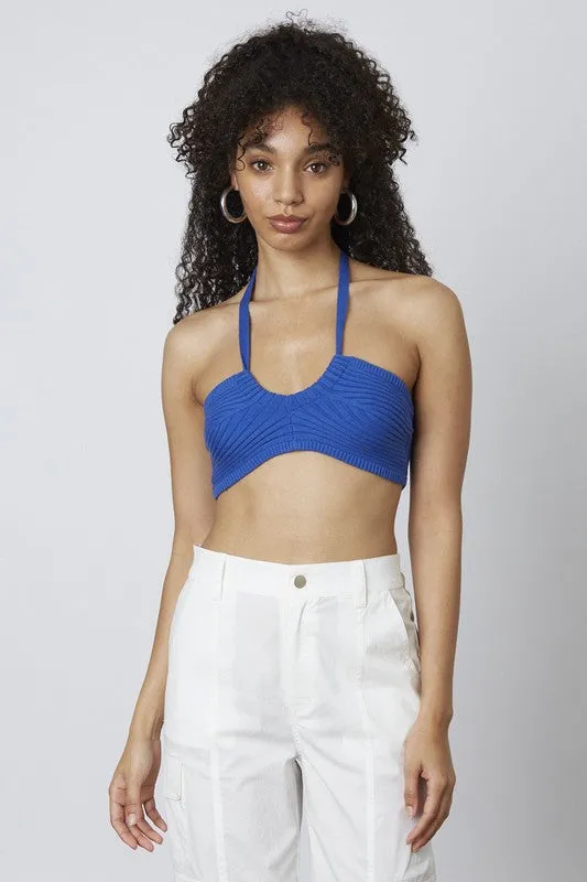 Joanna Knit Crop Halter Top