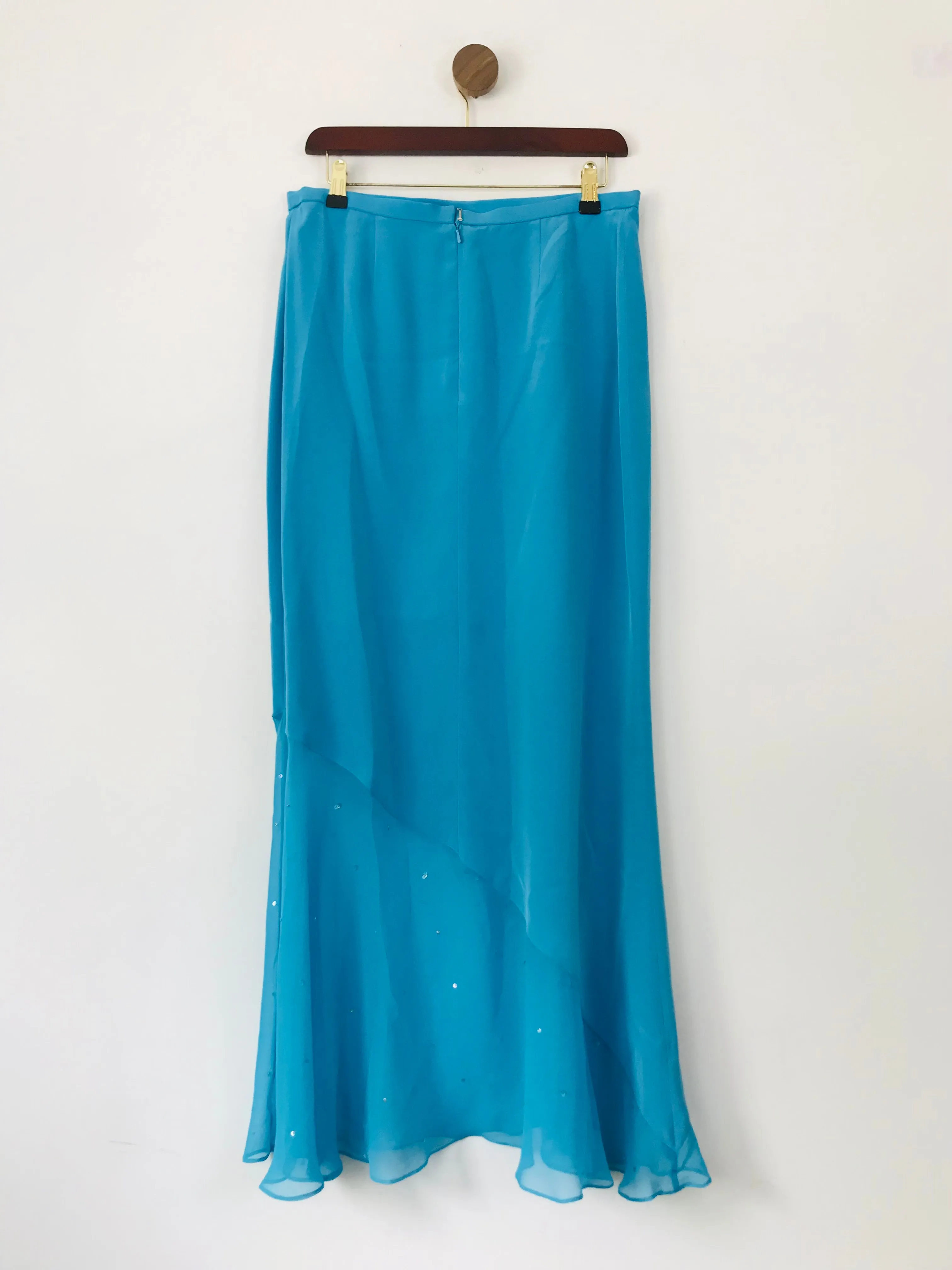 John Charles Women's Sequin Maxi Skirt | UK14 | Blue