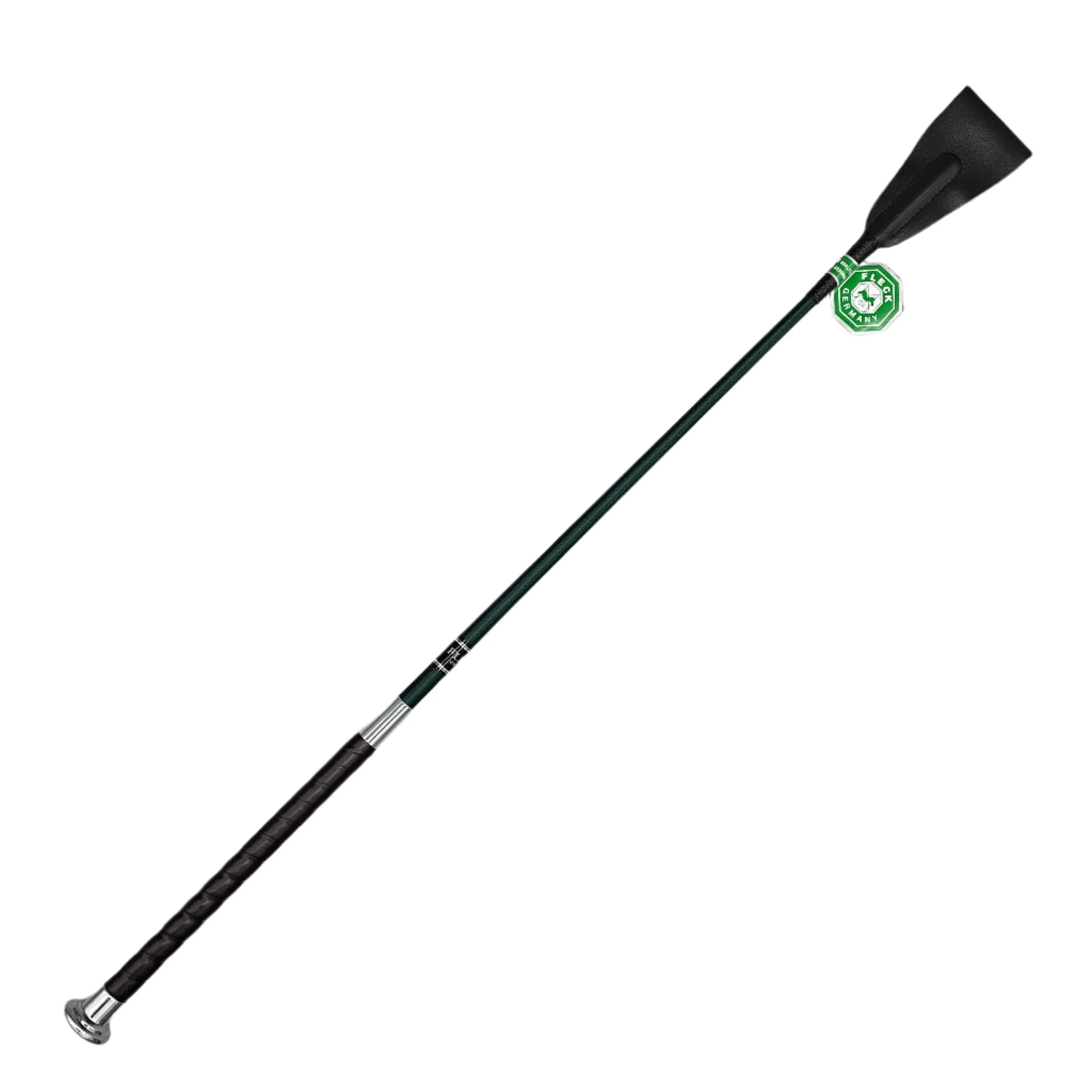 Leather-grip Riding Crop, with Nickle Mushroom Cap, 60cm 24"