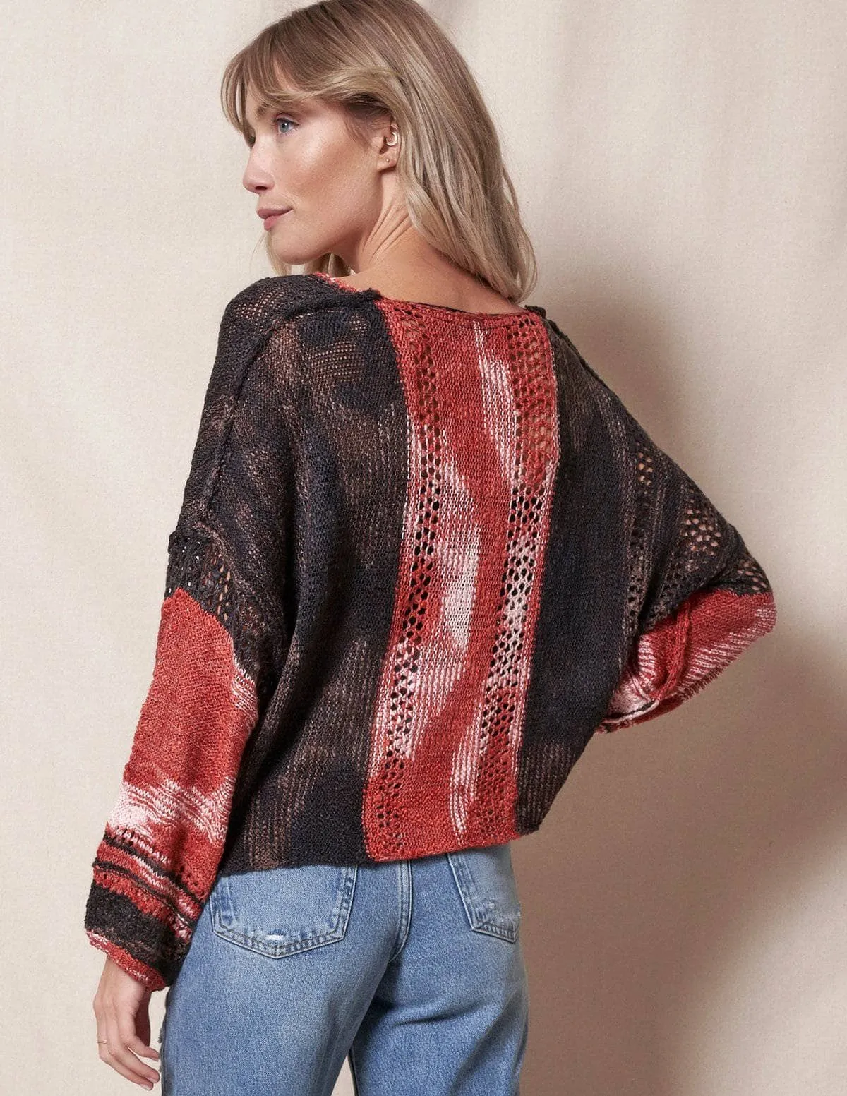 Quinn Crop Sweater - Redwood- Medium Only