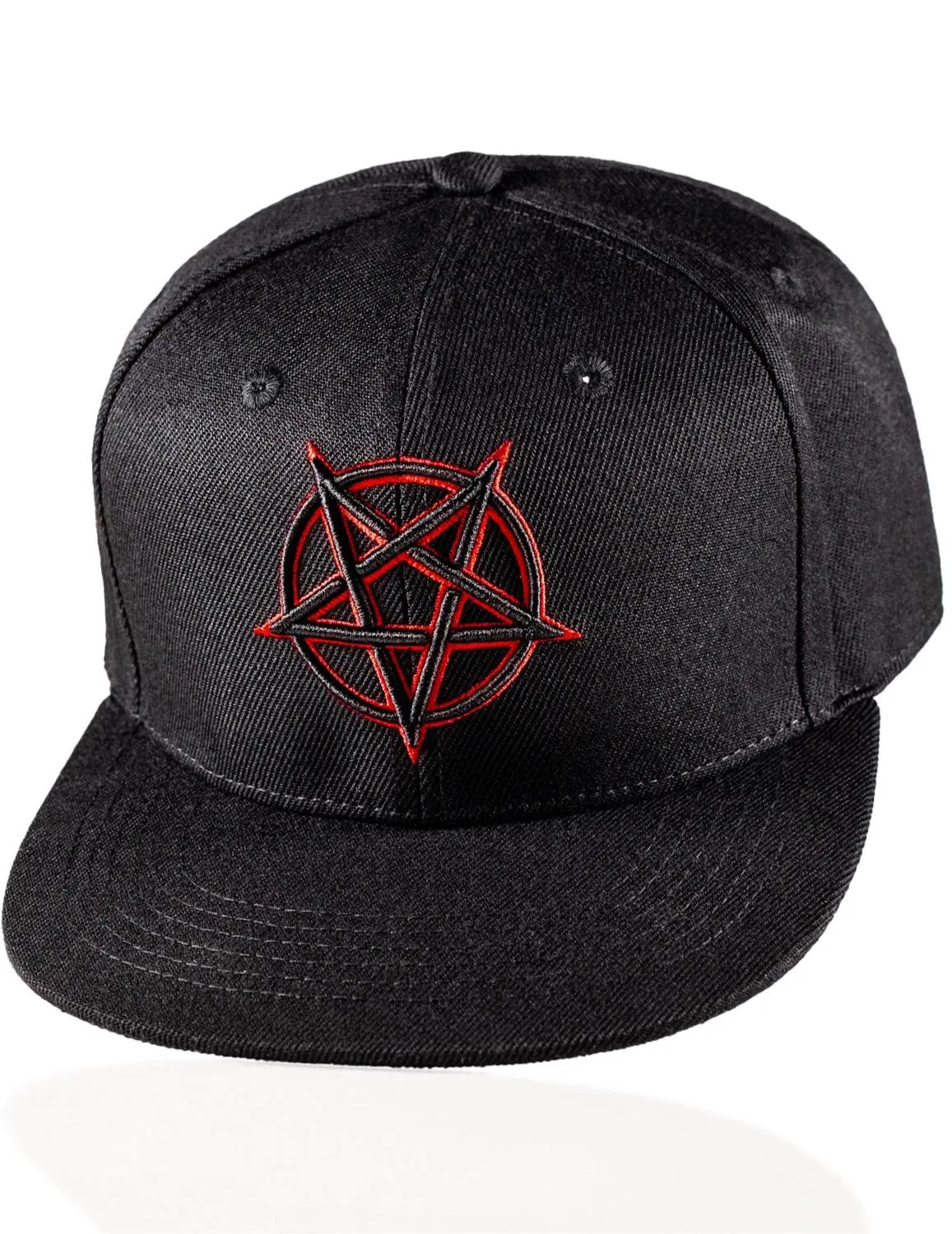 Red Outline Pentagram Snapback