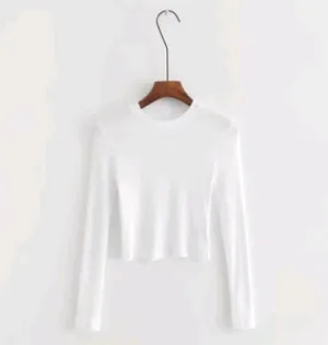 Slim Short Long Sleeve Sweater