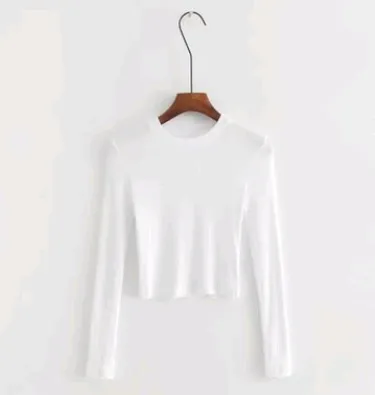 Slim Short Long Sleeve Sweater