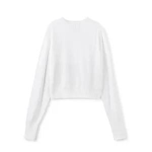 Summer Crop Sweater  IN: White