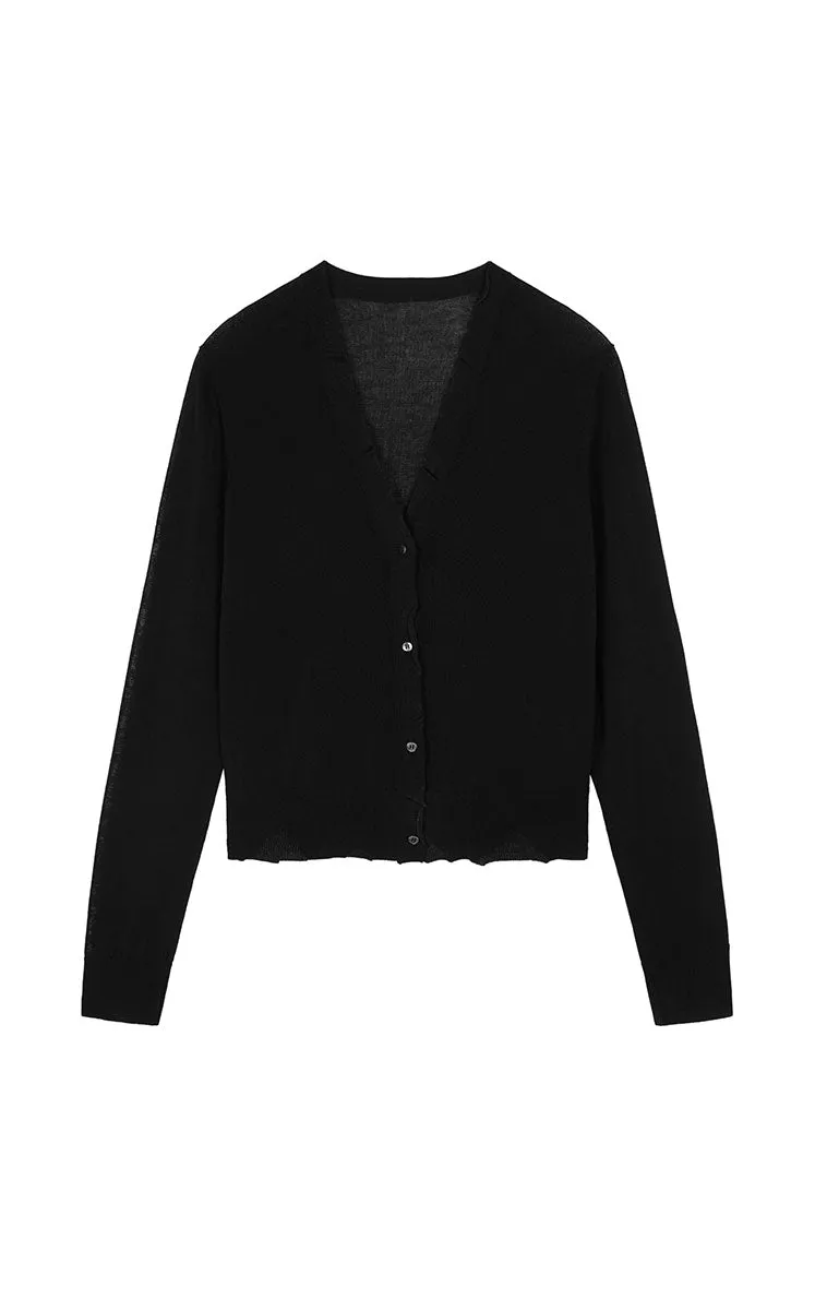 Sweater / JNBY Eco Slim Crop Cardigan