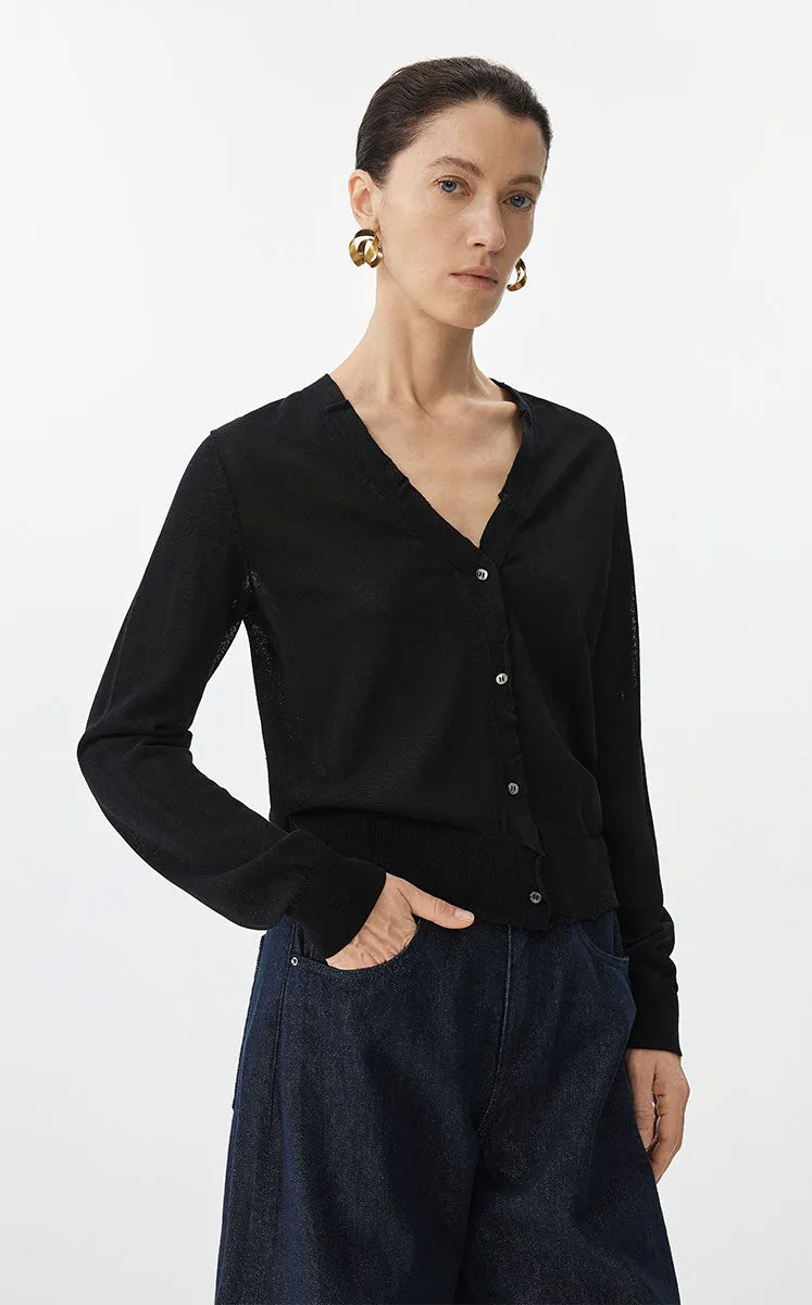 Sweater / JNBY Eco Slim Crop Cardigan