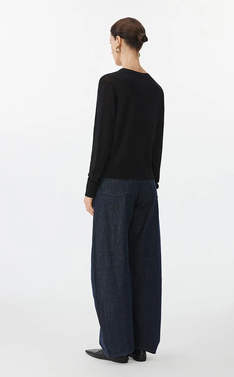 Sweater / JNBY Eco Slim Crop Cardigan