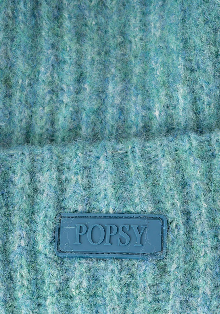 Teal Knitted Beanie Hat