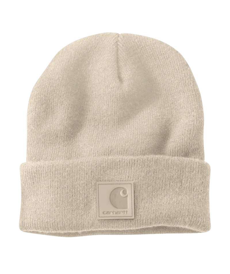 Tonal Patch Beanie - Oat Milk