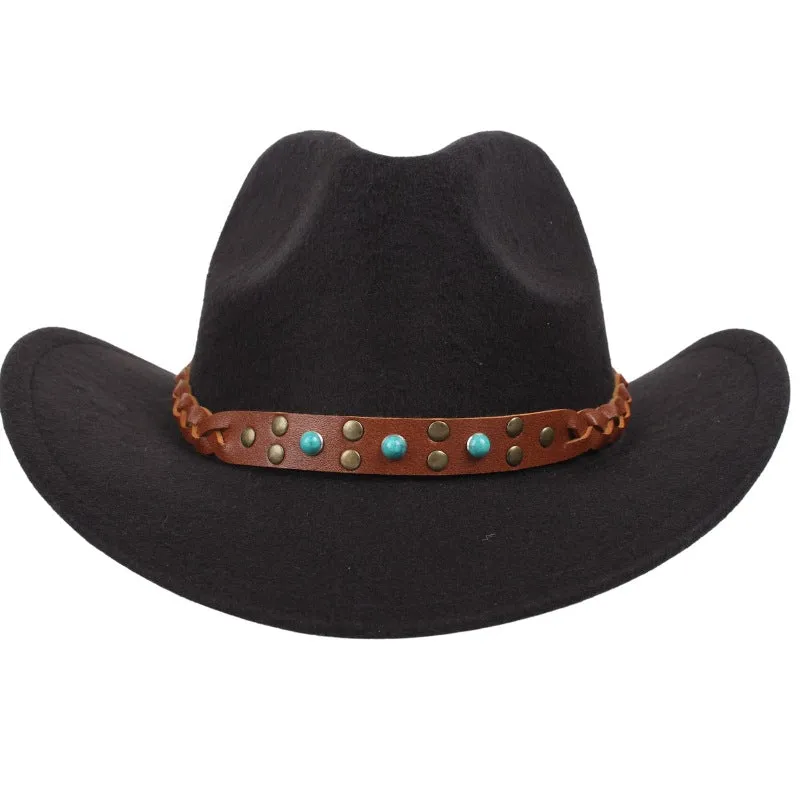 Turquoise Leather Hat Bands