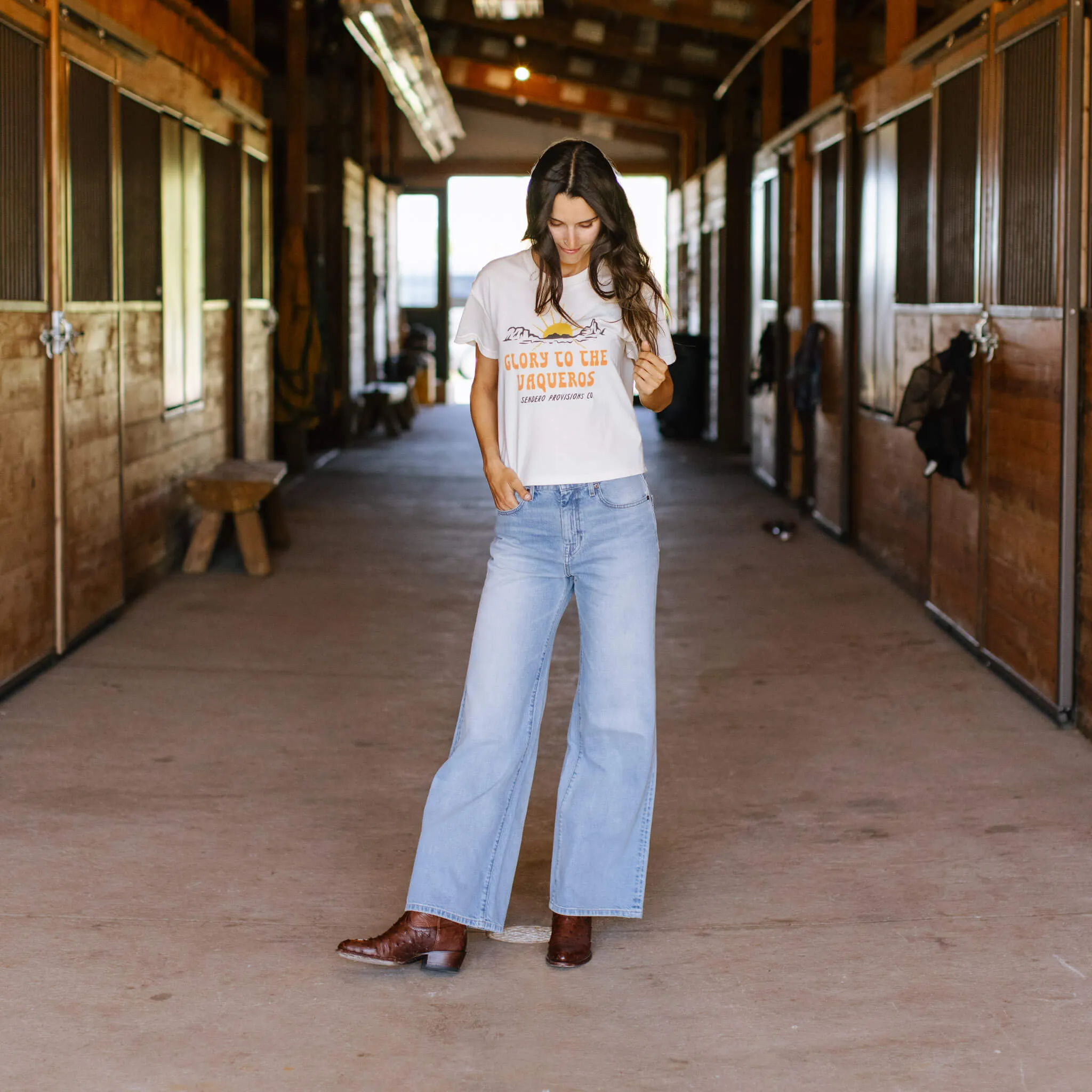 Vaqueros Crop Tee