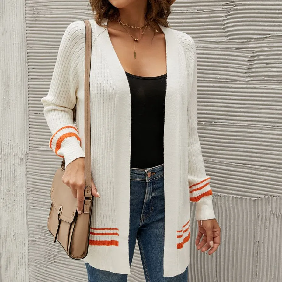 White Casual Women's Wholesale Sweaters and Cardigans