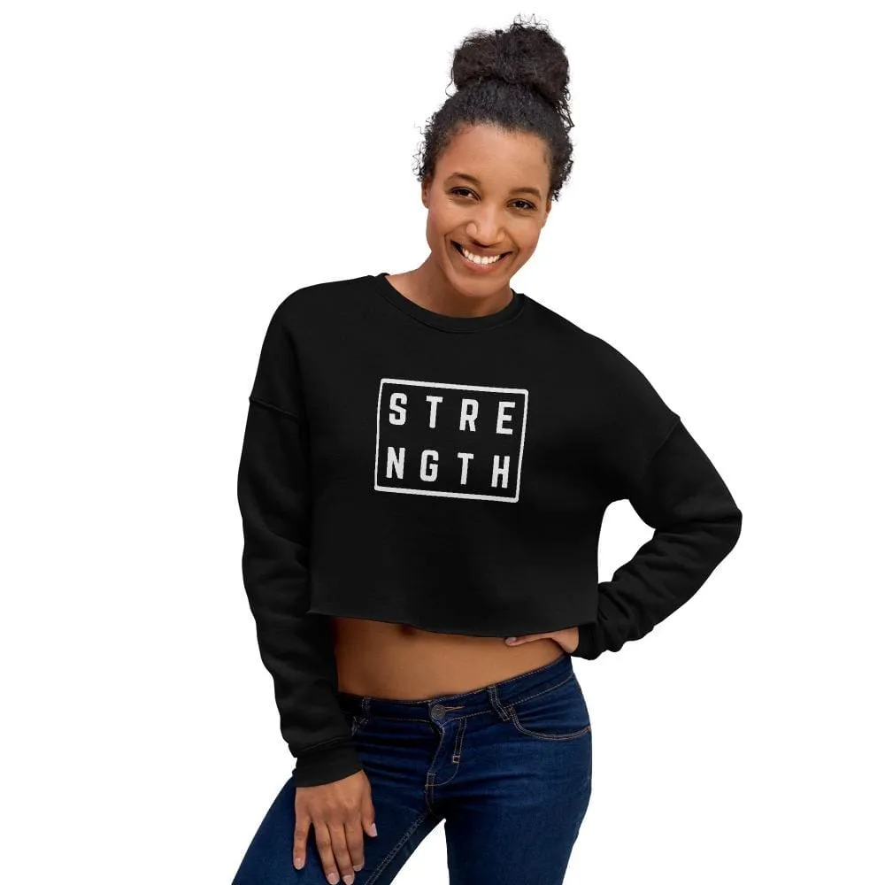 Women's Strength Crewneck Crop Sweatshirt