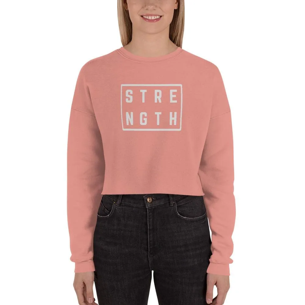 Women's Strength Crewneck Crop Sweatshirt