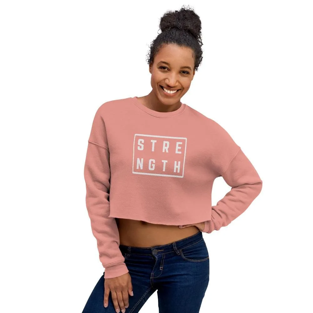 Women's Strength Crewneck Crop Sweatshirt