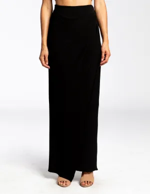 YEDA Maxi Wrap Jersey Dress